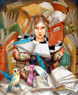 L'Ecrivaine (55x46cm)