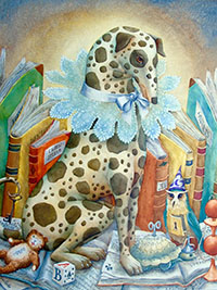 Dalmatien et ses Jouets (55x46cm)